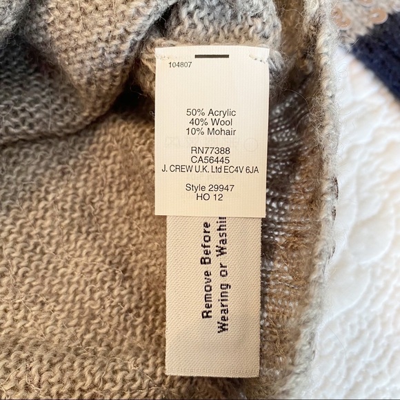 J. Crew Scattered Sequin Wool Blend Sweater - M - Picture 6 of 11